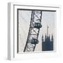 London Eye with Houses of Parliament-Tosh-Framed Art Print