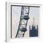 London Eye with Houses of Parliament-Tosh-Framed Art Print