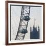 London Eye with Houses of Parliament-Tosh-Framed Art Print