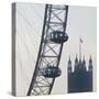London Eye with Houses of Parliament-Tosh-Stretched Canvas