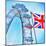 London Eye with Union jack-Tosh-Mounted Art Print