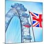 London Eye with Union jack-Tosh-Mounted Art Print