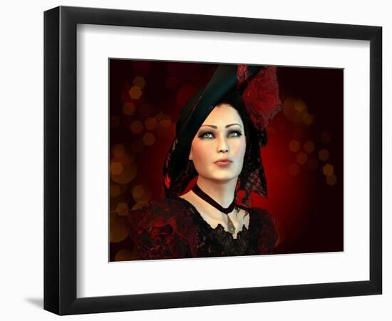 London Fashion Lady-Atelier Sommerland-Framed Art Print