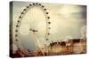 London Ferris Wheel-Emily Navas-Stretched Canvas