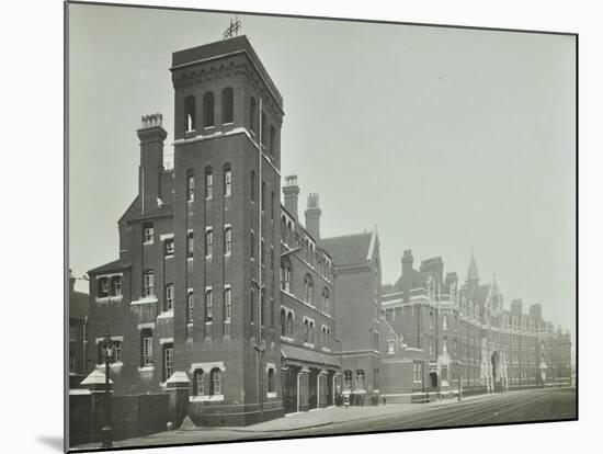 London Fire Brigade Headquarters, Seen from the Street, Southwark, London, C1900-C1935-null-Mounted Photographic Print