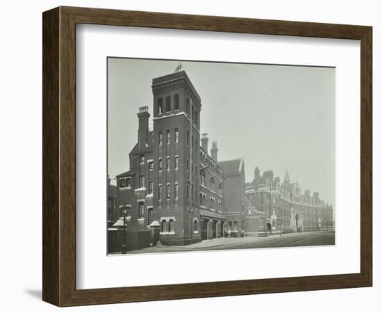 London Fire Brigade Headquarters, Seen from the Street, Southwark, London, C1900-C1935-null-Framed Photographic Print