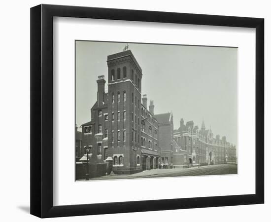 London Fire Brigade Headquarters, Seen from the Street, Southwark, London, C1900-C1935-null-Framed Photographic Print
