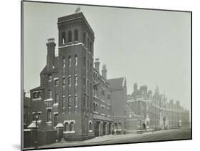 London Fire Brigade Headquarters, Seen from the Street, Southwark, London, C1900-C1935-null-Mounted Premium Photographic Print