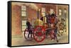 London Fire Engine of C 1860-Peter Jackson-Framed Stretched Canvas