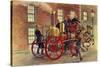 London Fire Engine of C 1860-Peter Jackson-Stretched Canvas