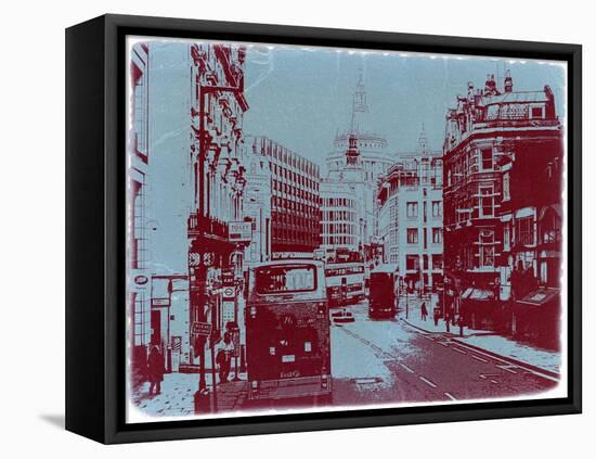 London Fleet Street-NaxArt-Framed Stretched Canvas