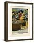 London Flower Sellers-Charles Robinson-Framed Art Print