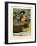 London Flower Sellers-Charles Robinson-Framed Art Print