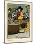 London Flower Sellers-Charles Robinson-Mounted Art Print