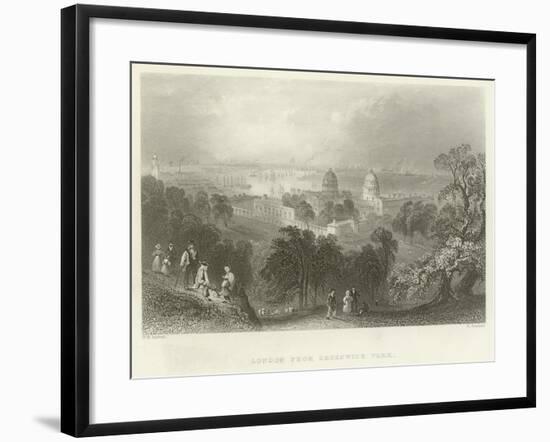 London from Greenwich Park-null-Framed Giclee Print