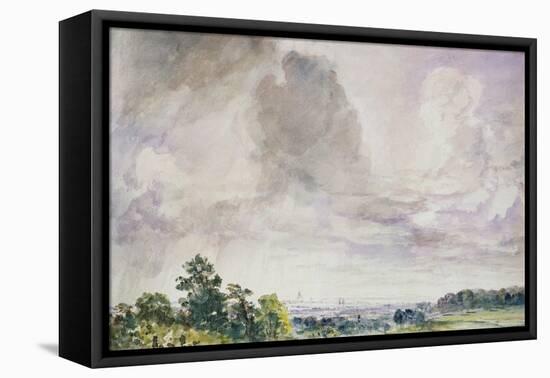 London from Hampstead Heath-John Constable-Framed Stretched Canvas
