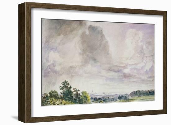 London from Hampstead Heath-John Constable-Framed Giclee Print