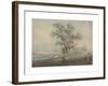 London from Highgate Hill-Thomas Girtin-Framed Premium Giclee Print