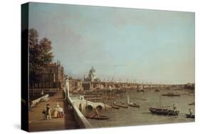 London from Somerset House-Canaletto-Stretched Canvas
