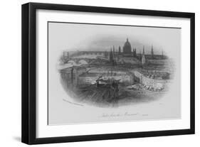 London from the Monument-null-Framed Giclee Print