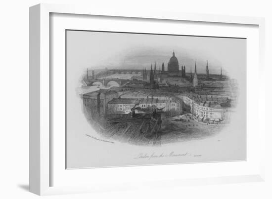 London from the Monument-null-Framed Giclee Print