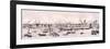 London from the River Thames, 1844-Frank Vizetelly-Framed Premium Giclee Print