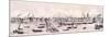 London from the River Thames, 1844-Frank Vizetelly-Mounted Premium Giclee Print