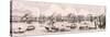 London from the River Thames, 1844-Frank Vizetelly-Stretched Canvas