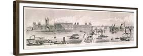 London from the River Thames, 1844-Frank Vizetelly-Framed Premium Giclee Print