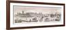 London from the River Thames, 1844-Frank Vizetelly-Framed Premium Giclee Print