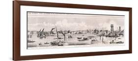 London from the River Thames, 1844-Frank Vizetelly-Framed Giclee Print