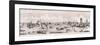 London from the River Thames, 1844-Frank Vizetelly-Framed Giclee Print