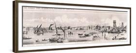 London from the River Thames, 1844-Frank Vizetelly-Framed Premium Giclee Print