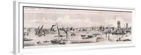 London from the River Thames, 1844-Frank Vizetelly-Framed Premium Giclee Print