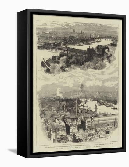 London, from the Top of St Paul's Cathedral-William Lionel Wyllie-Framed Stretched Canvas