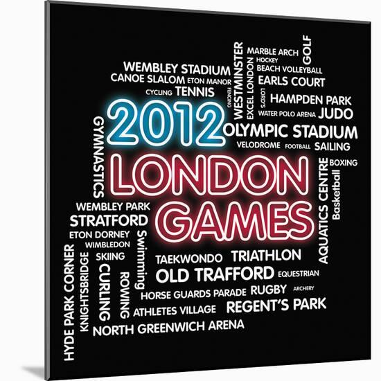 London Games-Tom Frazier-Mounted Giclee Print