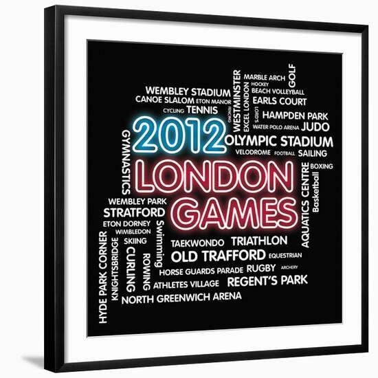 London Games-Tom Frazier-Framed Giclee Print