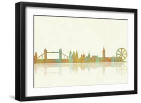 London GB Skyline 1-Marlene Watson-Framed Giclee Print