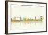 London GB Skyline 1-Marlene Watson-Framed Giclee Print