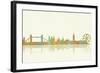 London GB Skyline 1-Marlene Watson-Framed Giclee Print