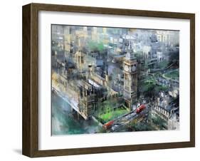 London Green - Big Ben-Mark Lague-Framed Art Print
