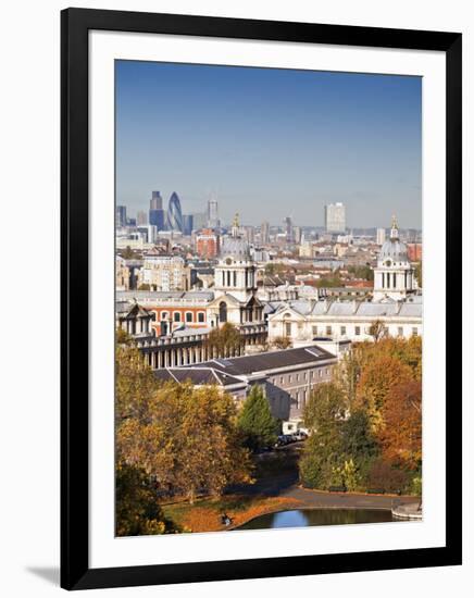 London, Greenwich, National Maritime Musuem, the City in Distance, England-Jane Sweeney-Framed Photographic Print