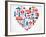 London Heart-Marish-Framed Art Print