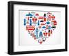 London Heart-Marish-Framed Art Print