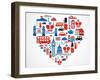 London Heart-Marish-Framed Art Print