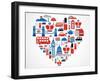 London Heart-Marish-Framed Art Print