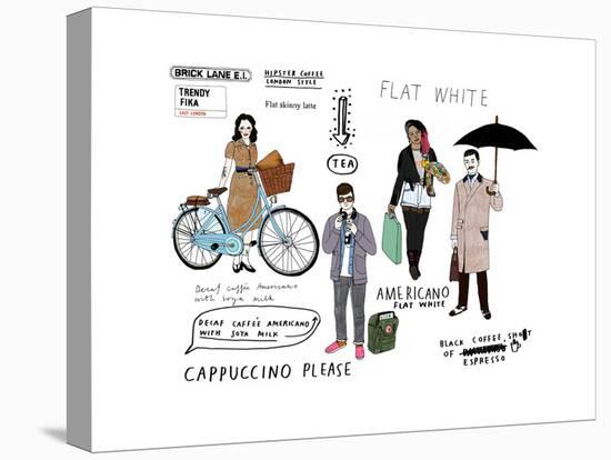 London Hipsters-Hanna Melin-Stretched Canvas