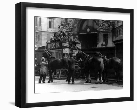 London Horse Bus-null-Framed Photographic Print