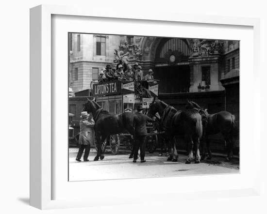 London Horse Bus-null-Framed Photographic Print