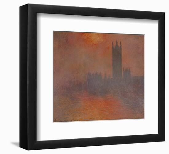 London Houses of Parliament-Claude Monet-Framed Art Print